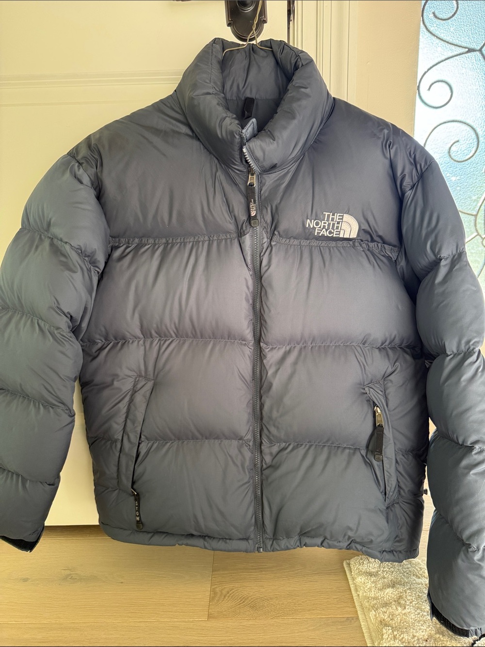 North face grey puffer winter coat